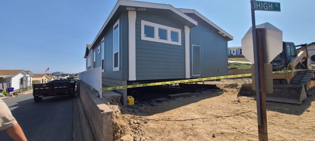 Home Leveling Manufactured home leveled and secured on prepared site