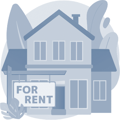 Rental property icon representing apartment and housing placement services