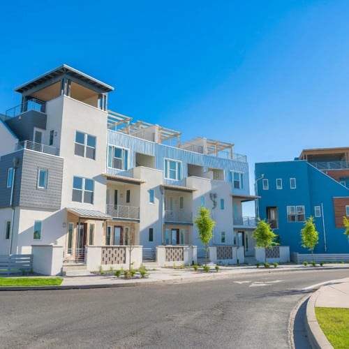 Modern multi unit residential buildings prepared for professional rental management